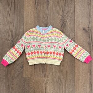 Mini Boden Colorful Knit Cardigan